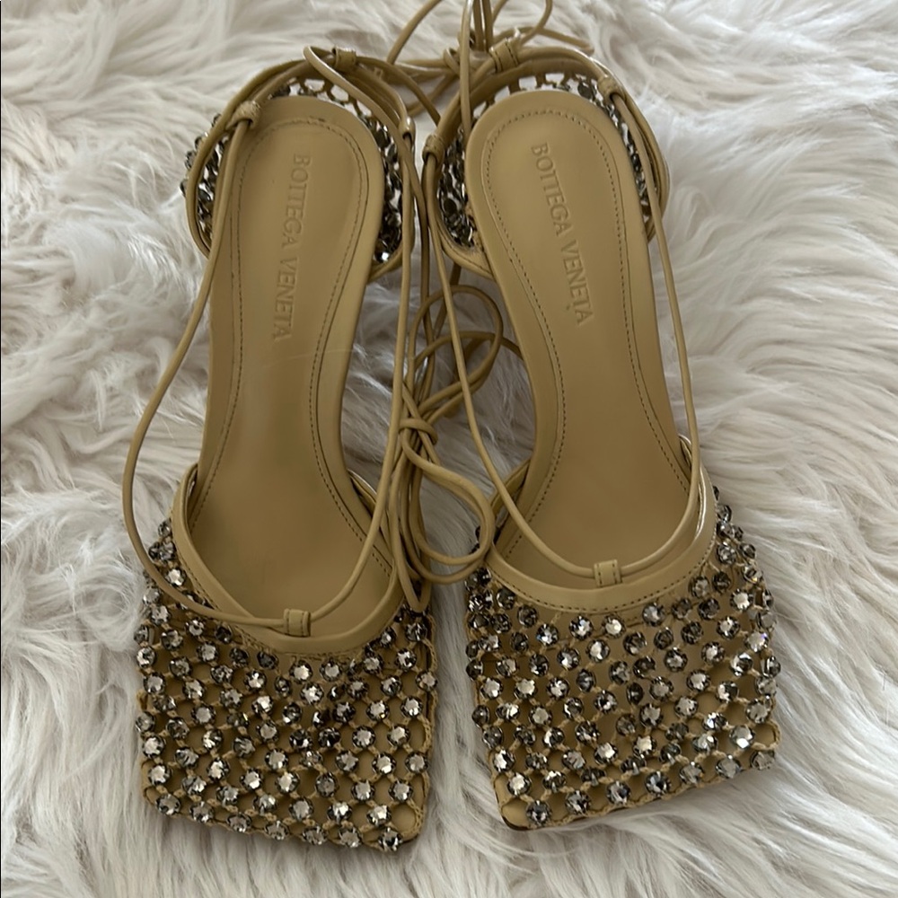 Bottega Veneta Tan Heeled Elegance